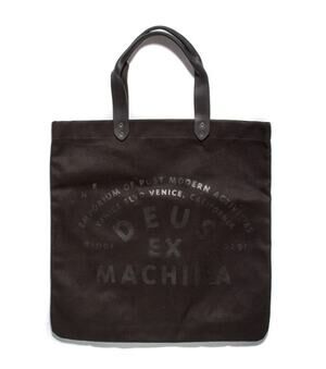 Deus Ex Machina Helmet Tote Bag Black Canvas Venice California Rare 2013